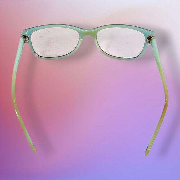 Tiffany Co 1837 Eyeglass Frames Black Aqua Made in Italy w Case Authentic RX TCO main image 16